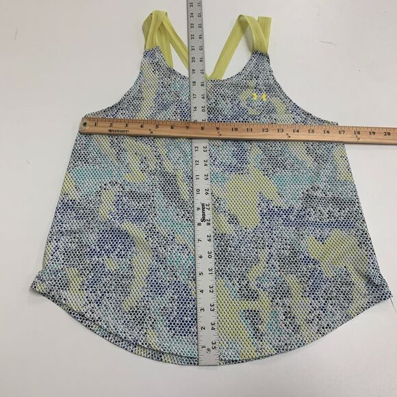 Under Armour Mesh Strap Tank Top Womens S Small Loose Heatgear Athletic Abstract - Picture 8 of 11
